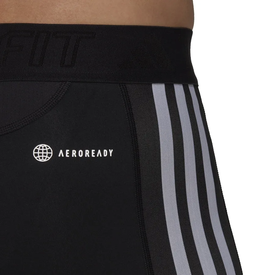 Imagen 3 de 5 de Calza adidas Techfit-NEGRO/BLANCO