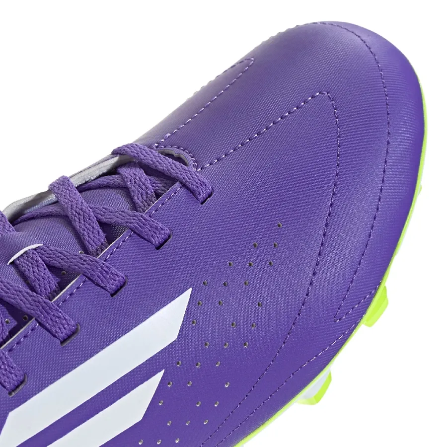 Imagen 5 de 7 de Botines adidas Deportivo III Fg-MORADO/AMARILLO FLUOR