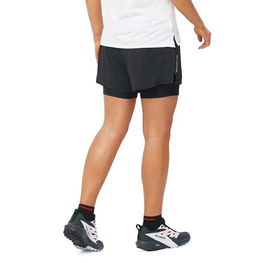 Imagen 1 de 4 de Shorts Salomon Sense Aero 2 In 1-NEGRO