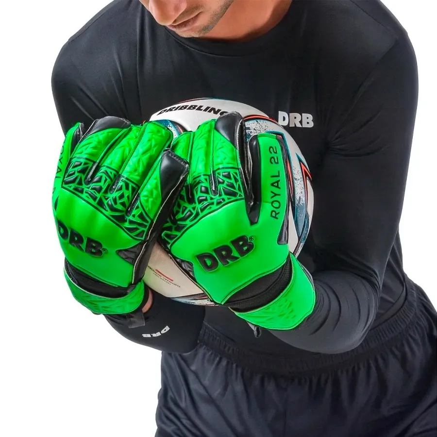 Imagen 1 de 4 de Guantes DRB Arquero Royal 22 Pro-VERDE/NEGRO