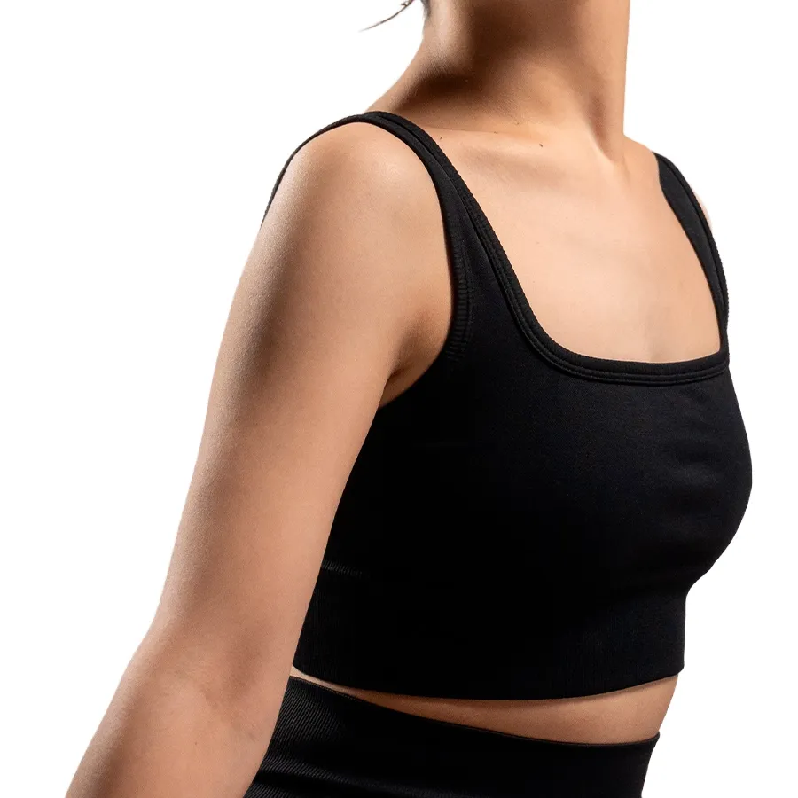 Imagen 2 de 5 de Top Kamp Recto Seamless-BLANCO/NEGRO