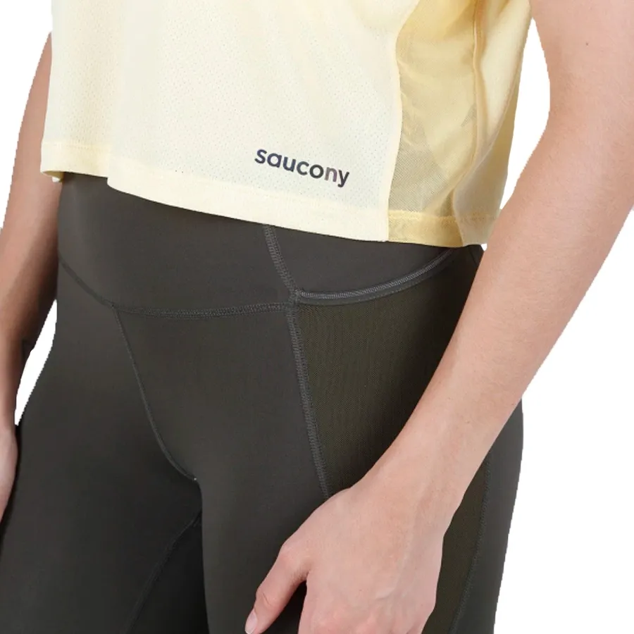 Imagen 3 de 4 de Remera Saucony Elevate Short Sleeve-AMARILLO FLUOR