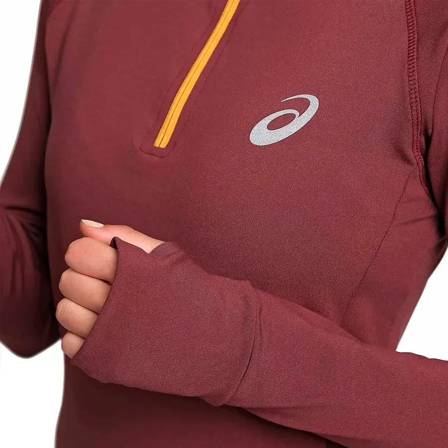 Imagen 3 de 5 de Buzo Asics Medio Cierre Aw22-BORDO