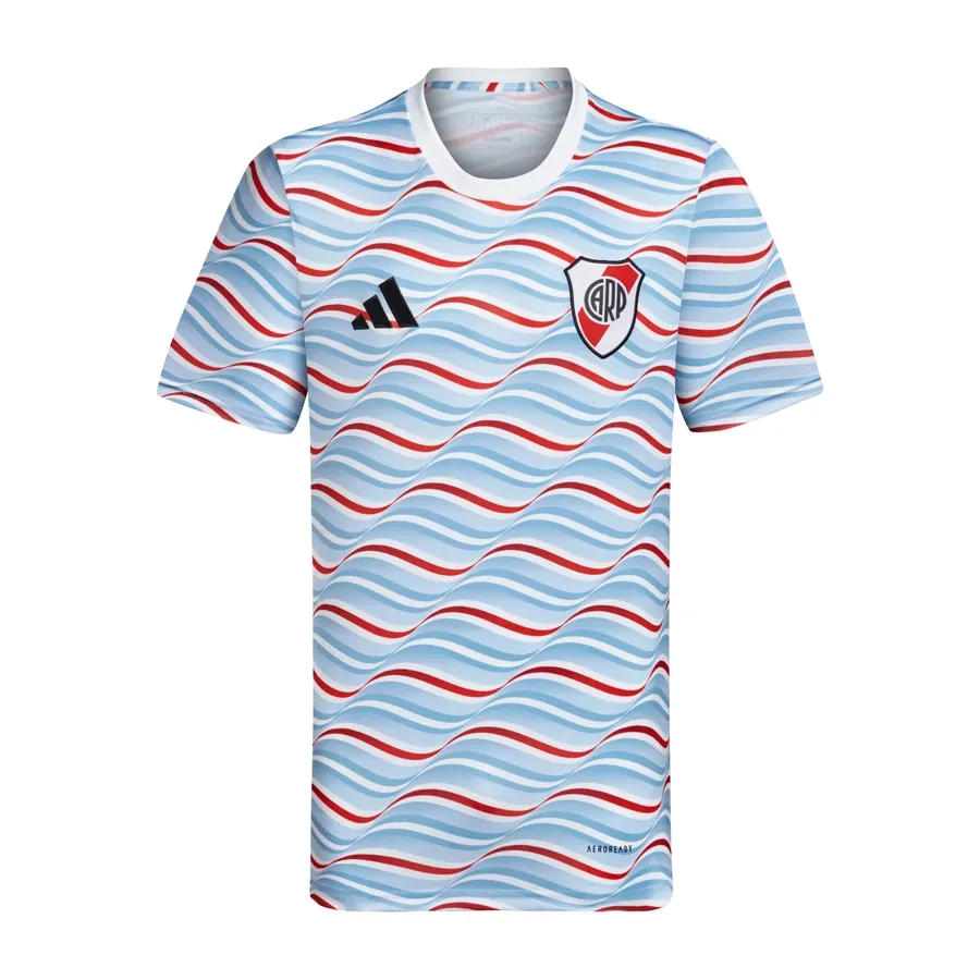 Imagen 0 de 2 de Camiseta adidas River Plate Pre Partido 24/25-BLANCO/CELESTE/ROJO