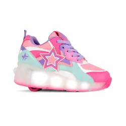 Zapatillas Footy Roller Super Star Ruedas+Luz Led