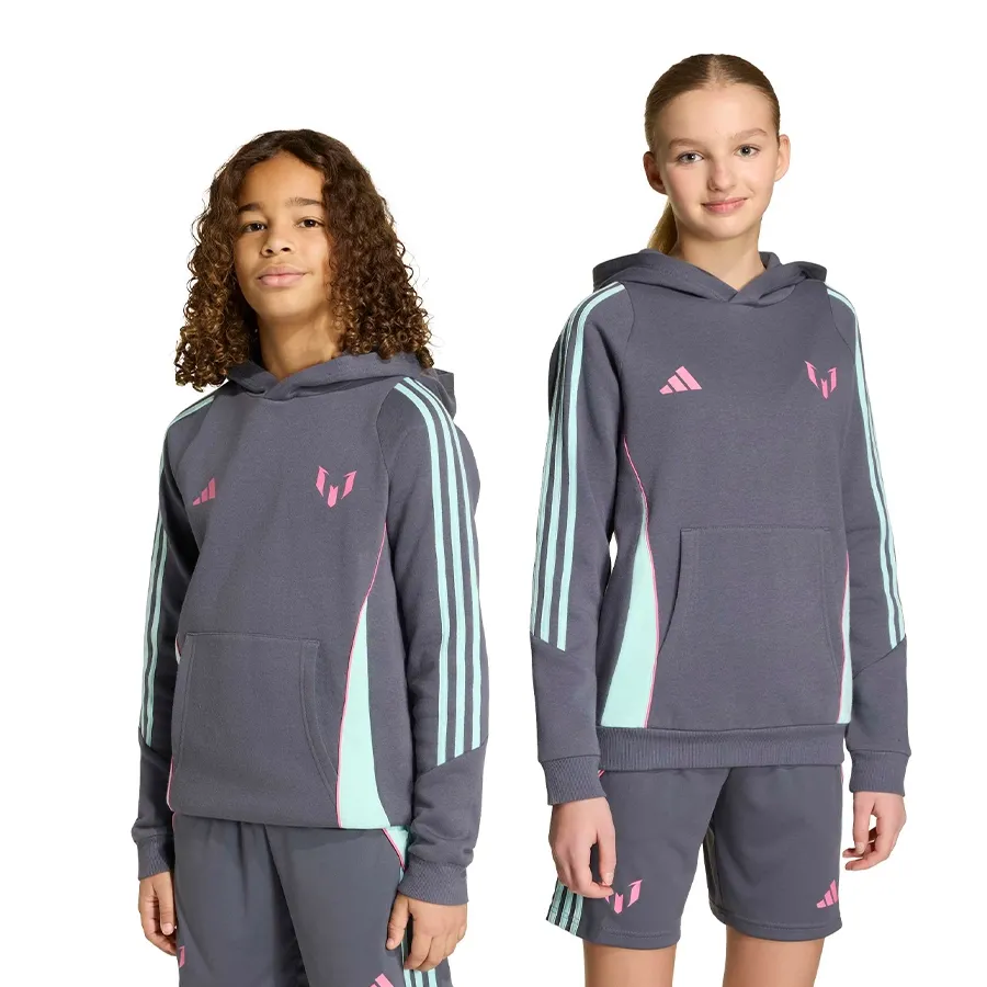 Imagen 0 de 5 de Buzo adidas Messi-GRIS/CELESTE/ROSA