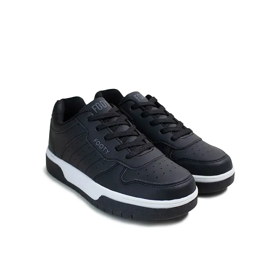 Imagen 1 de 4 de Zapatillas Footy Escolar-NEGRO/BLANCO