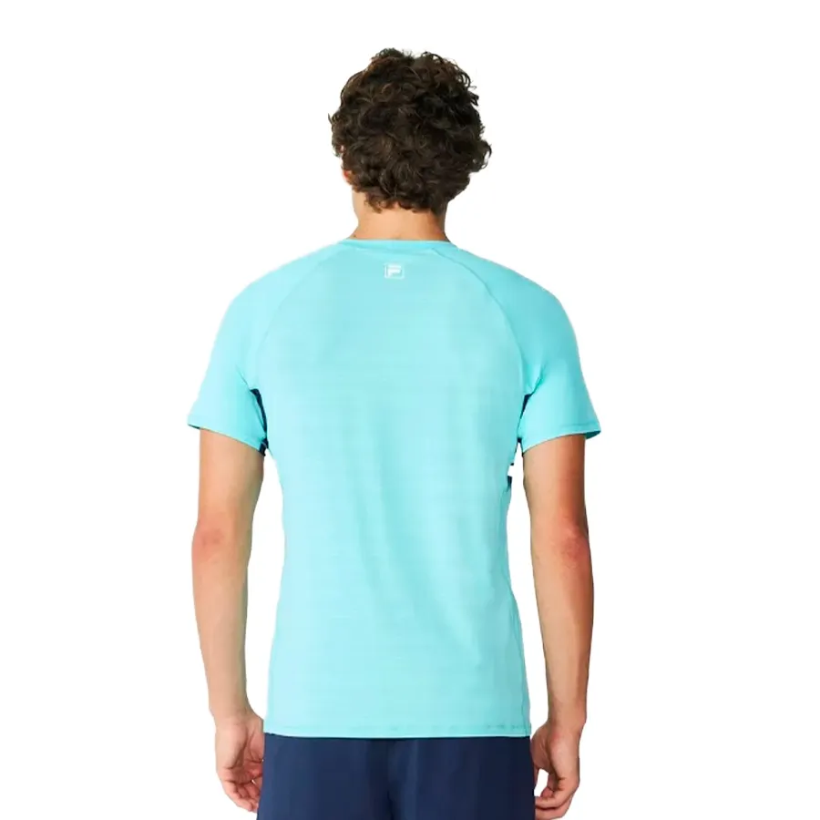 Imagen 1 de 4 de Remera Fila Round Neck T-Shirt-AQUA