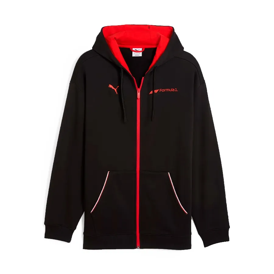 Imagen 3 de 4 de Campera Puma F1 Essential+-NEGRO/ROJO