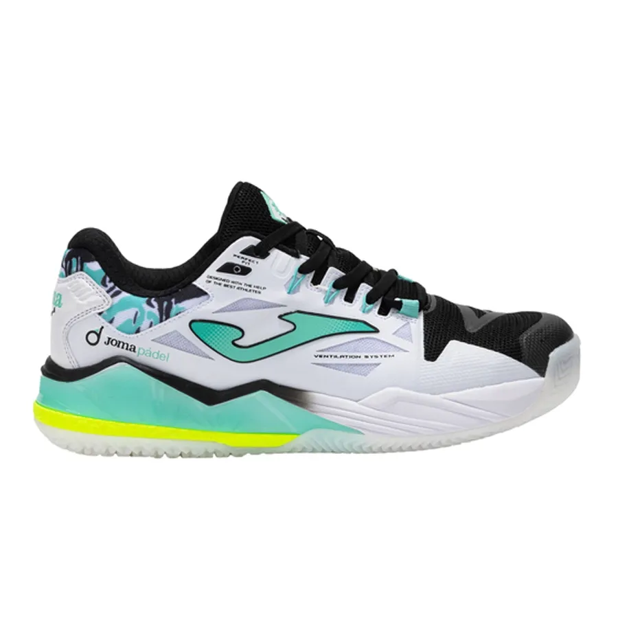 Imagen 0 de 4 de Zapatillas Joma Padel Spin-BLANCO/NEGRO/VERDE AGUA