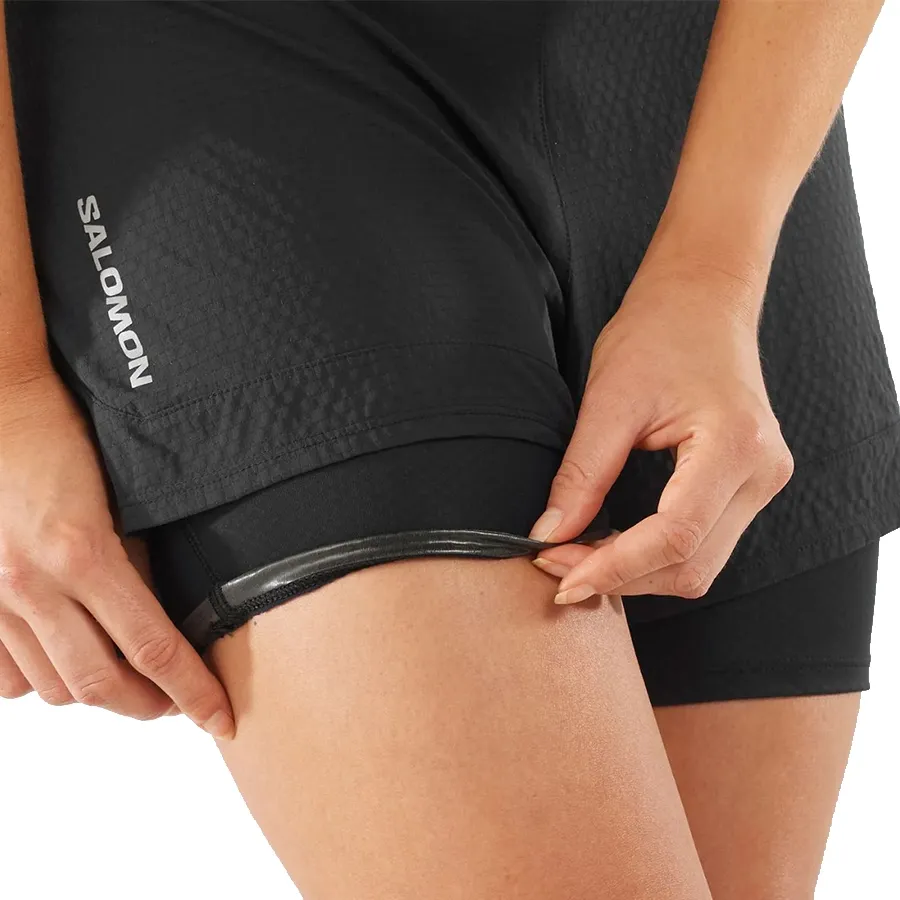 Imagen 3 de 4 de Shorts Salomon Sense Aero 2 In 1-NEGRO