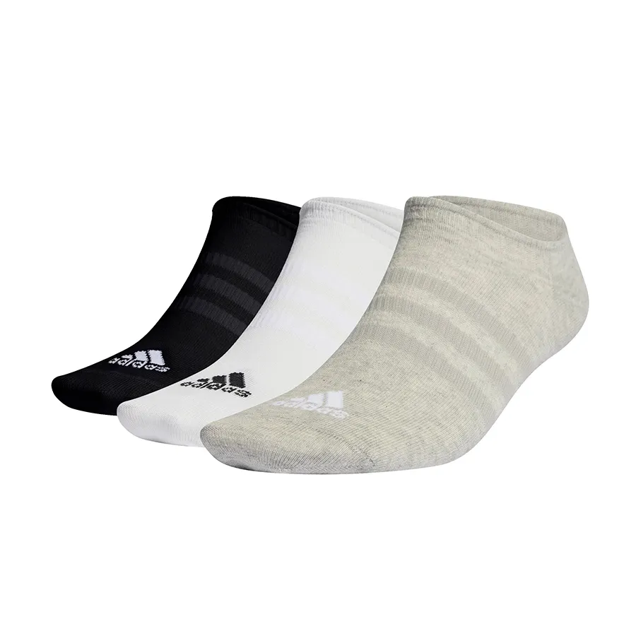 Imagen 0 de 1 de Medias adidas Invisibles Delgadas y Livianas 3 Pares-NEGRO/BLANCO/GRIS