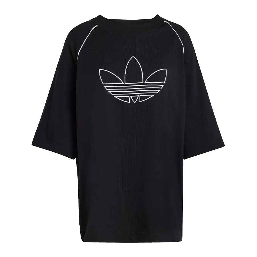 Imagen 2 de 5 de Remera adidas originals Oversize Adilenium-NEGRO/BLANCO