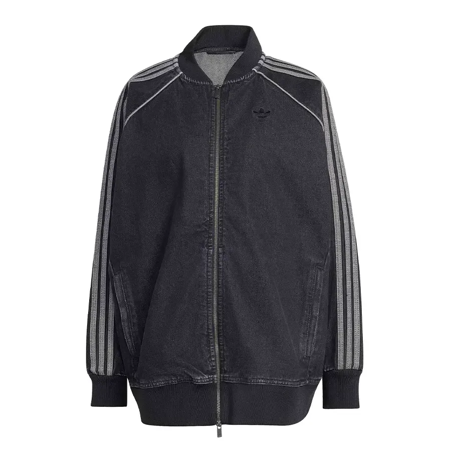 Imagen 2 de 5 de Campera adidas originals Sst Oversize Denim-GRAFITO
