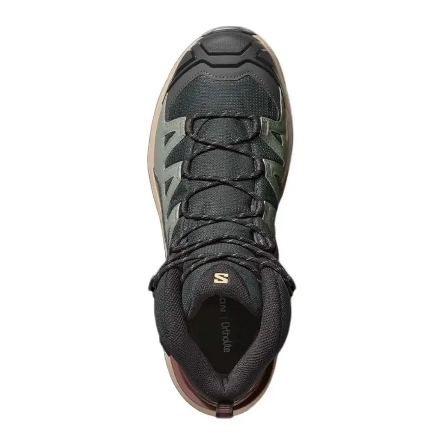 Imagen 3 de 5 de Zapatillas Salomon X Ultra 360 Mid Goretex-GRAFITO/GRIS/BEIGE