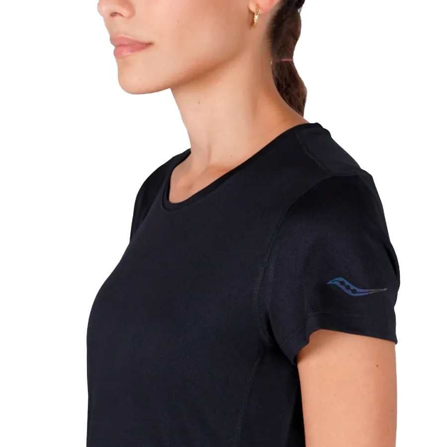 Imagen 3 de 5 de Remera Saucony Stopwatch-NEGRO