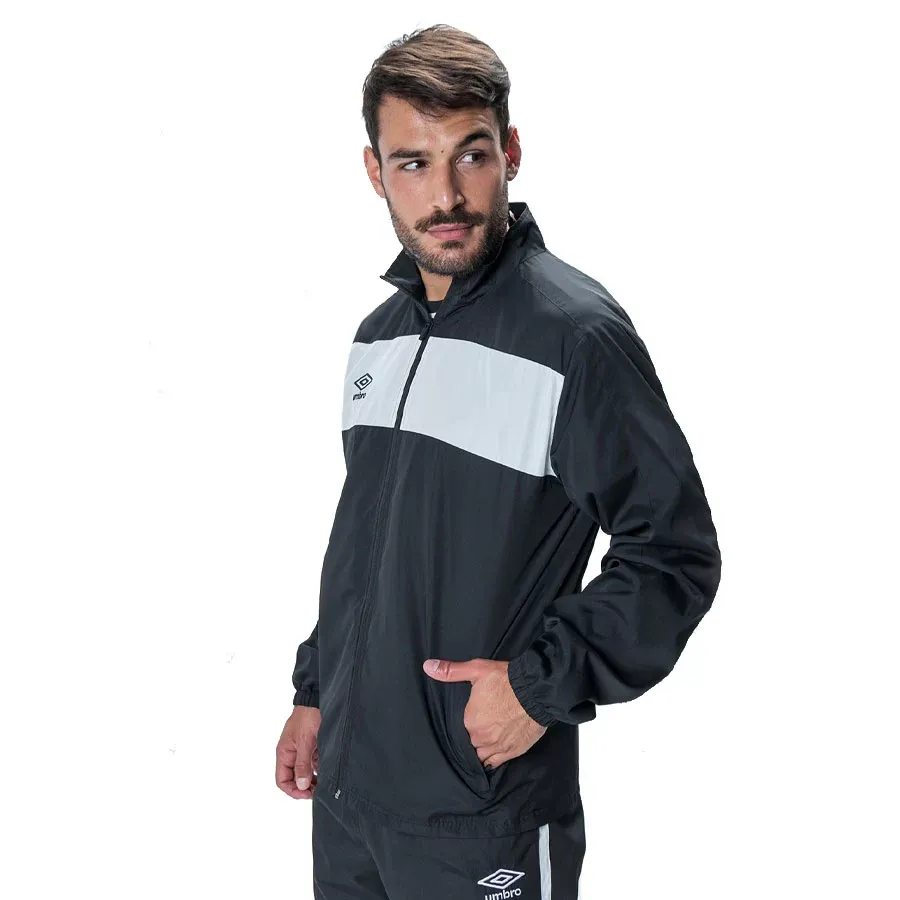 Imagen 1 de 4 de Conjunto Umbro Plano Nantes Hombre-NEGRO/BLANCO