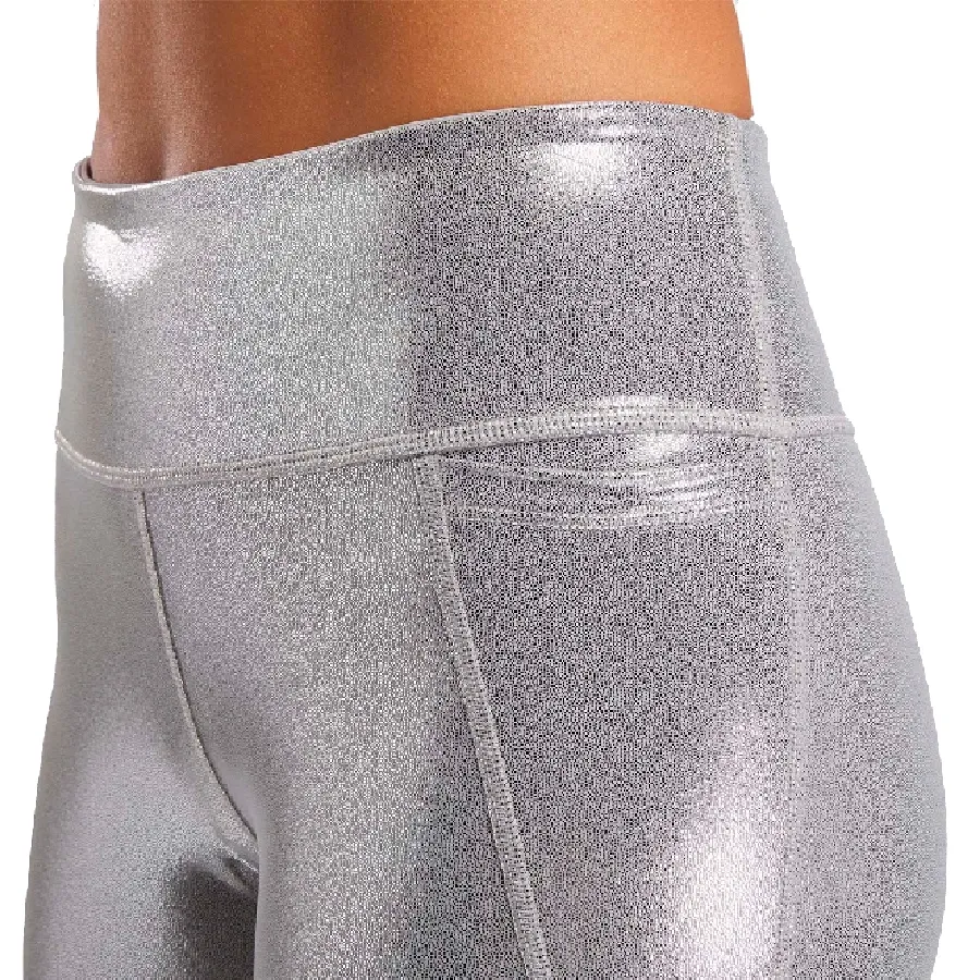 Imagen 2 de 4 de Calza Reebok Lux Chrome Hr-PLATA