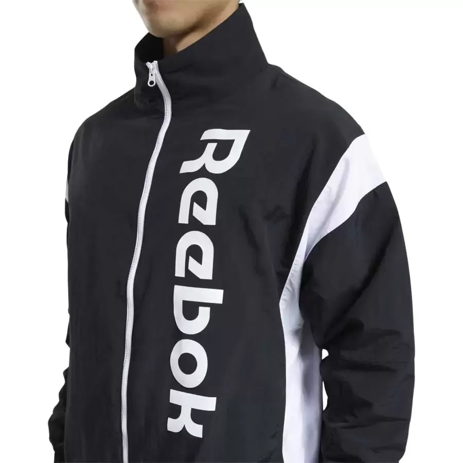 Imagen 3 de 5 de Campera Reebok Te Ll Woven-NEGRO/BLANCO