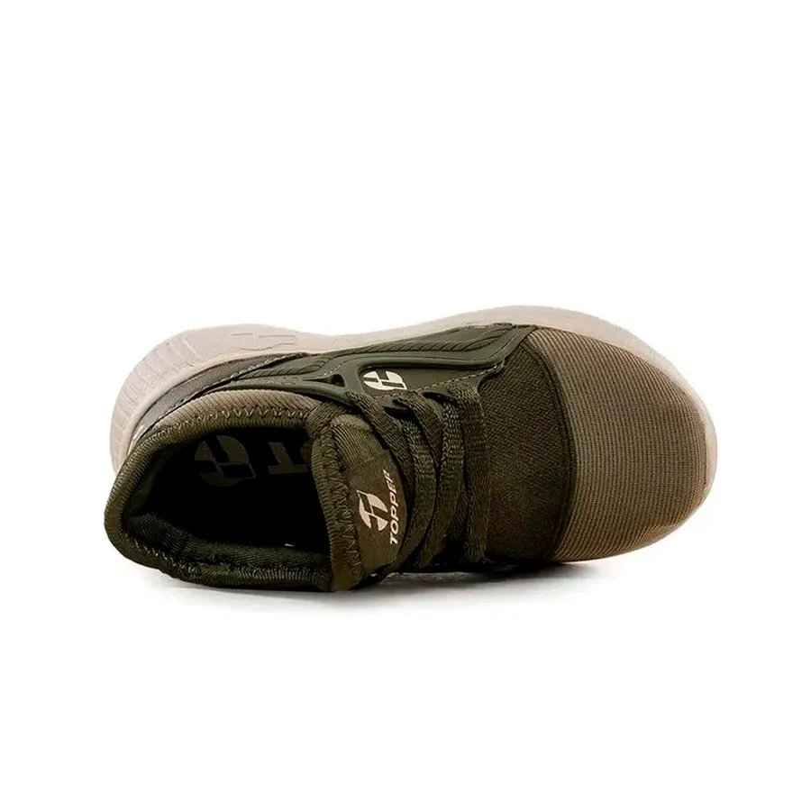 Imagen 2 de 4 de Zapatillas Topper Mamba Ii Kids-VERDE OLIVA