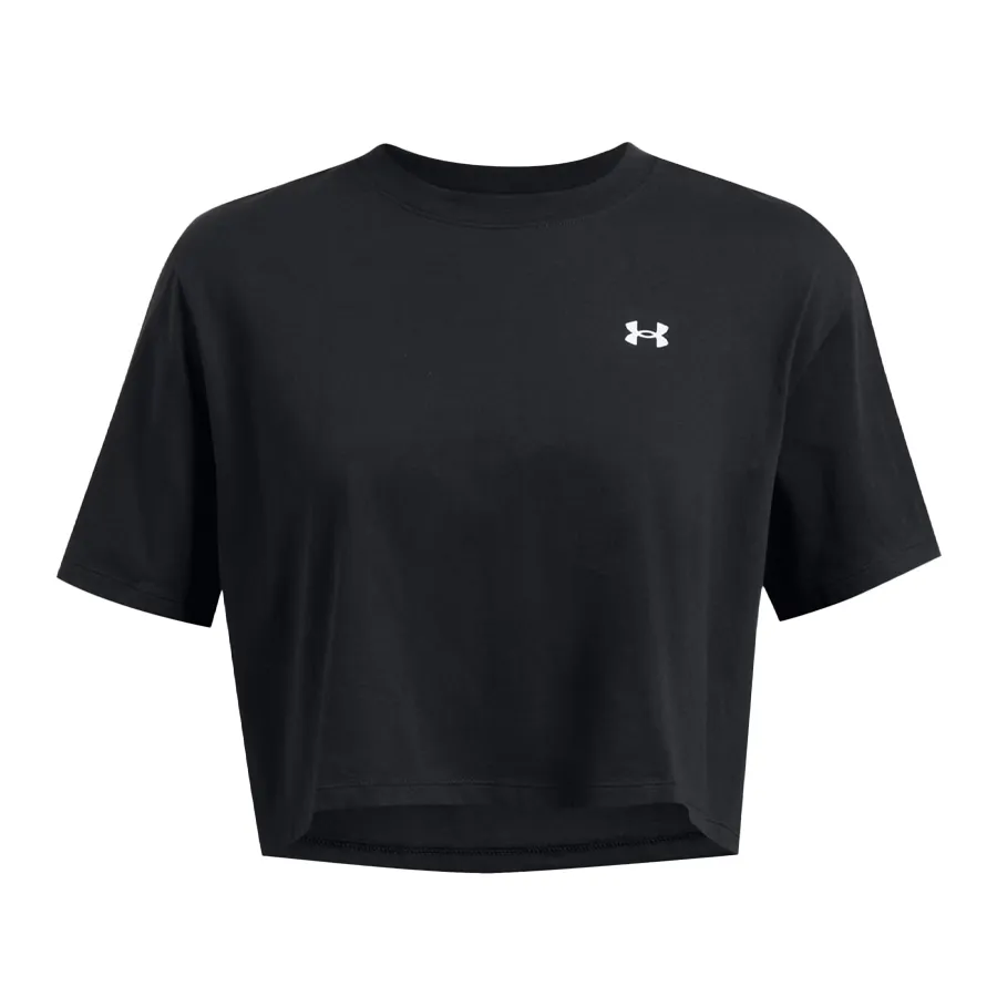 Imagen 0 de 2 de Remera Under Armour Boxy Crop Brand-NEGRO