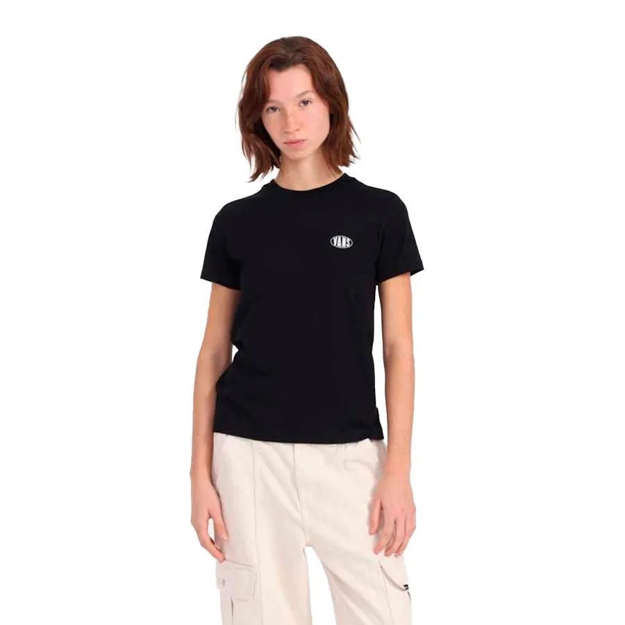 Imagen 0 de 3 de Remera Vans Oval Ss Crew-NEGRO/BLANCO