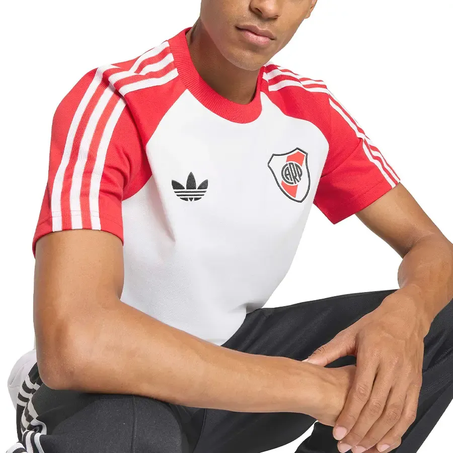 Imagen 3 de 5 de Remera adidas originals River Plate-BLANCO/ROJO
