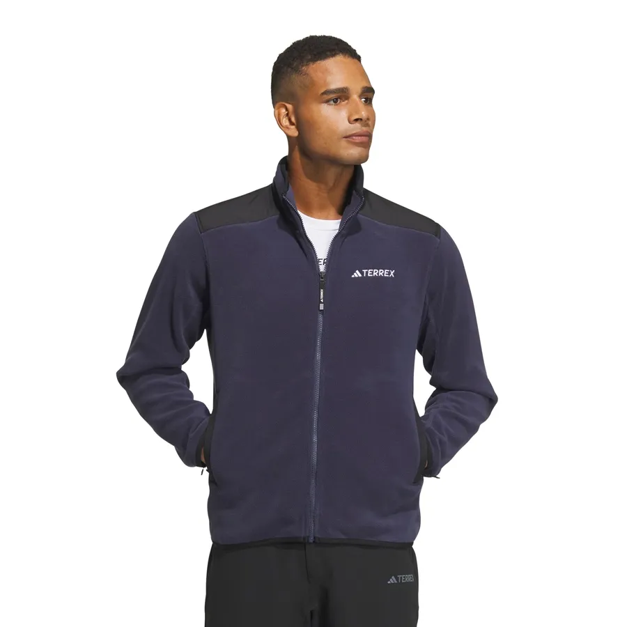 Imagen 1 de 6 de Campera adidas Terrex Fleece Polar-MARINO/NEGRO