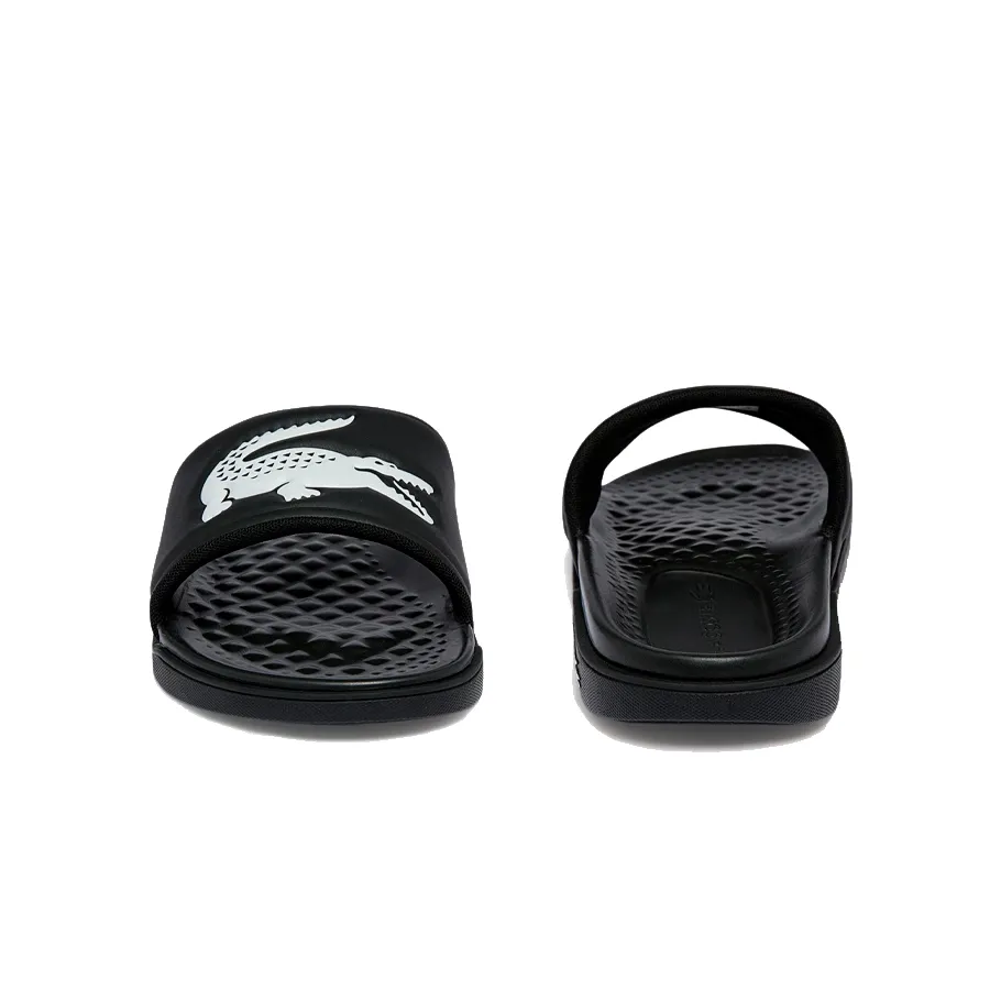 Imagen 3 de 5 de Ojotas Lacoste Sandalias  Croco Dualiste-NEGRO/BLANCO