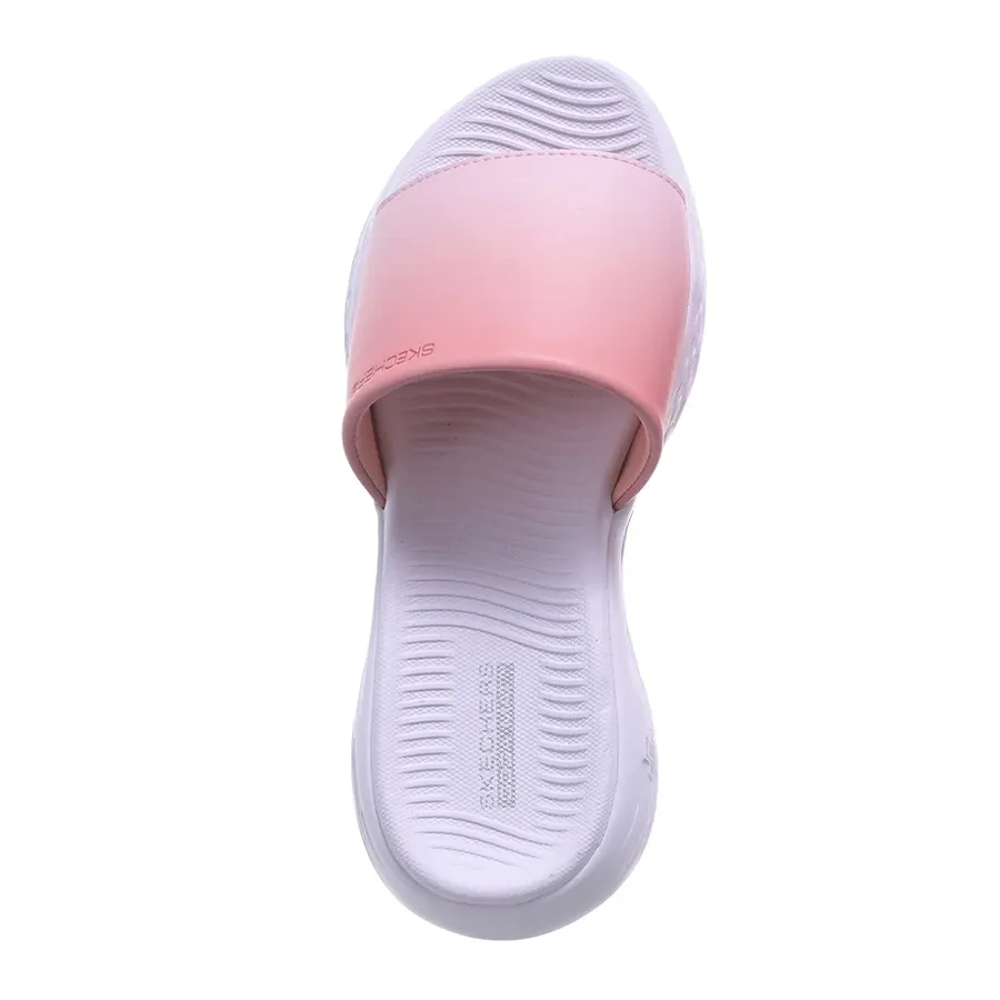 Imagen 2 de 6 de Ojotas Skechers Br On The GO 600-SALMON/BLANCO