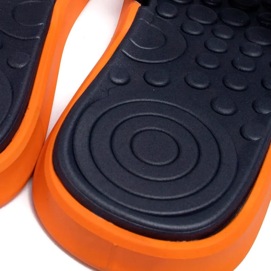 Imagen 2 de 5 de Ojotas Mormaii Quiver Pro Slide kids-NARANJA/AZUL