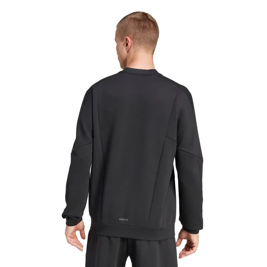 Imagen 1 de 5 de Buzo adidas D4t Crew Sweats-NEGRO