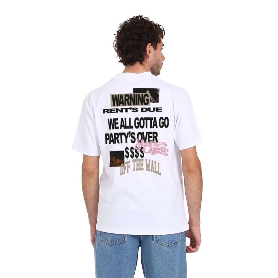 Imagen 2 de 4 de Remera Vans Warning Signs 4 Life Ss-BLANCO/NEGRO