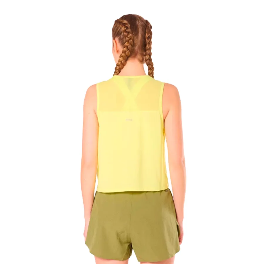Imagen 1 de 4 de Musculosa Saucony Stopwatch Crop Tank-AMARILLO