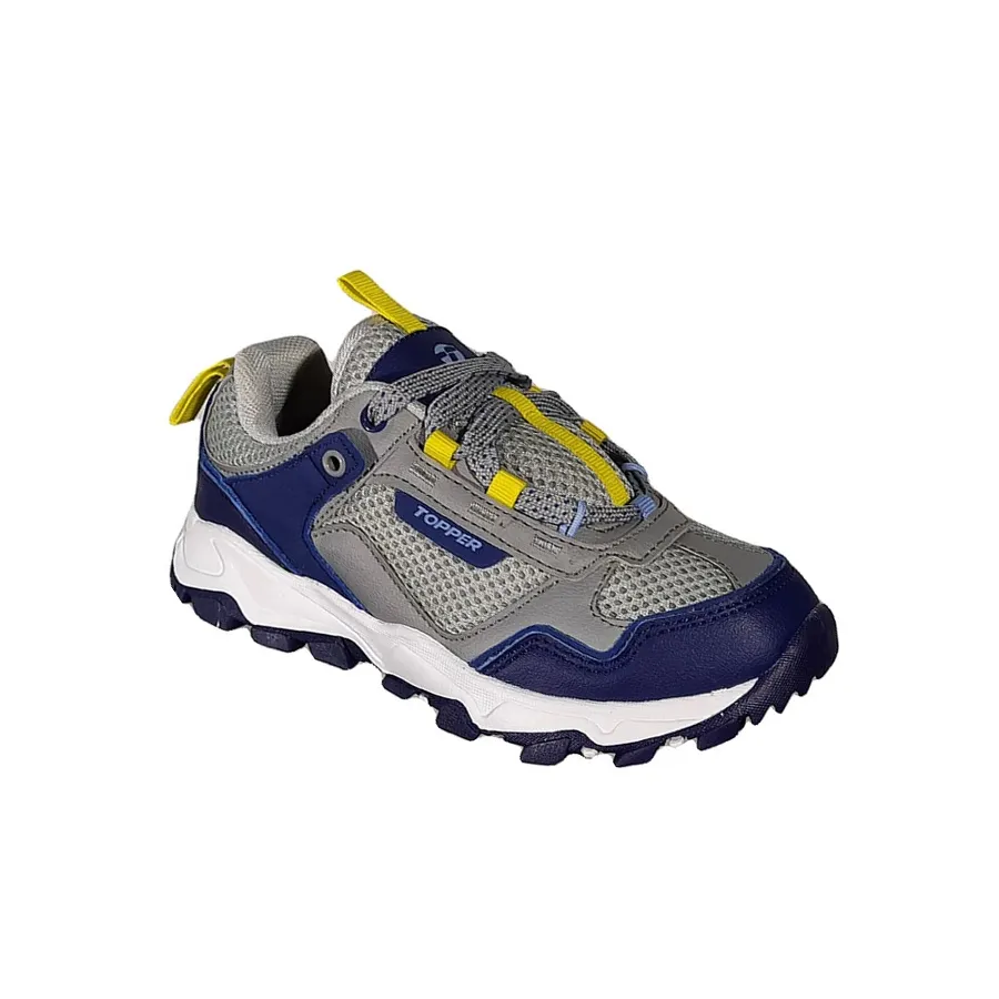 Imagen 0 de 3 de Zapatillas Topper Ever Kids-GRIS/AZUL/AMARILLO