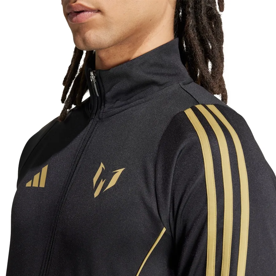 Imagen 3 de 6 de Campera adidas Deportiva Messi-NEGRO/DORADO/BLANCO