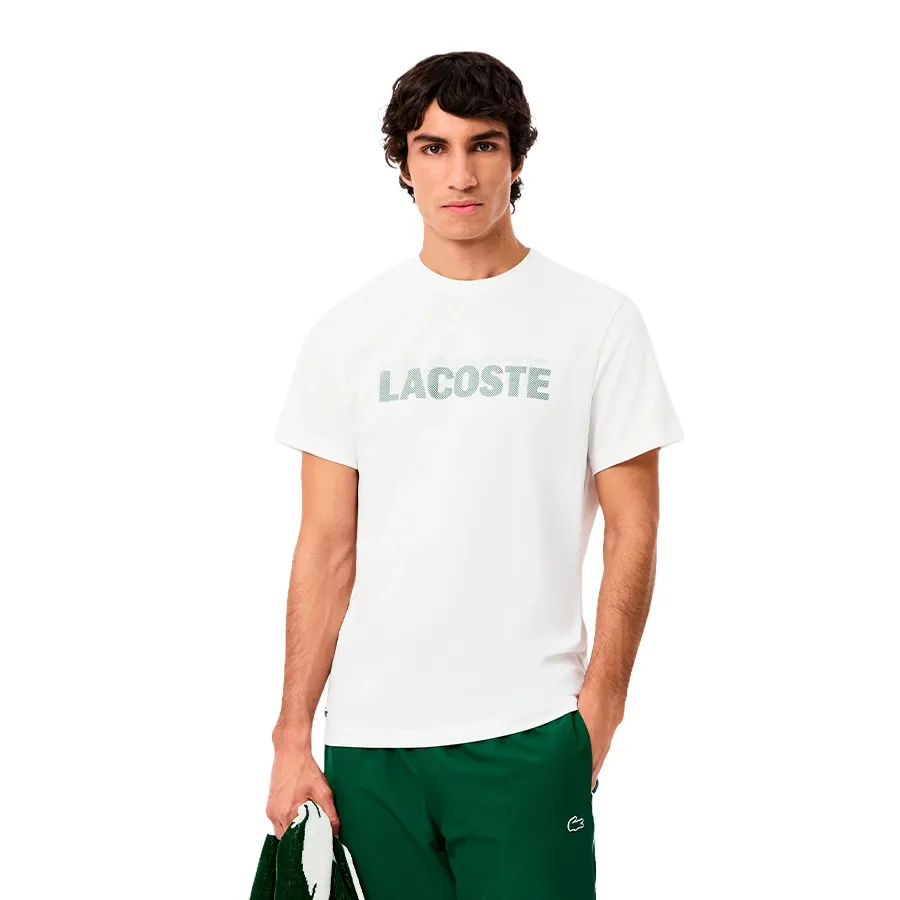 Imagen 0 de 6 de Remera Lacoste Tee Ultra Dry-BLANCO/VERDE
