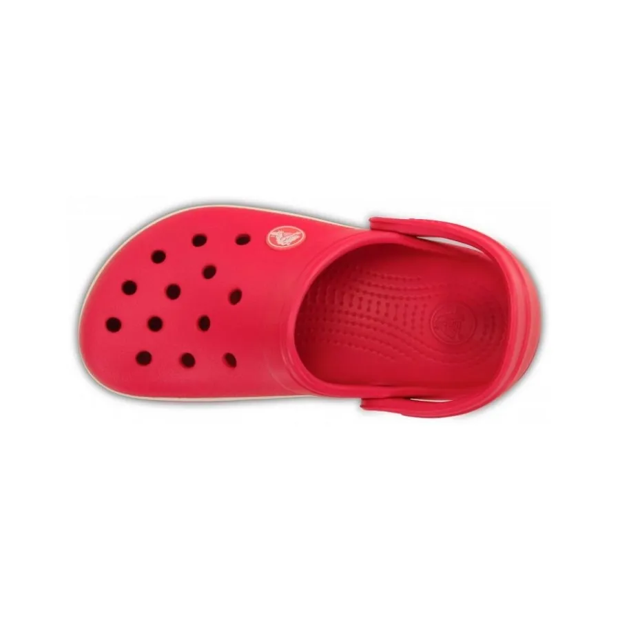 Imagen 2 de 5 de Ojotas Crocs Crocband Kids-FUCSIA/BLANCO