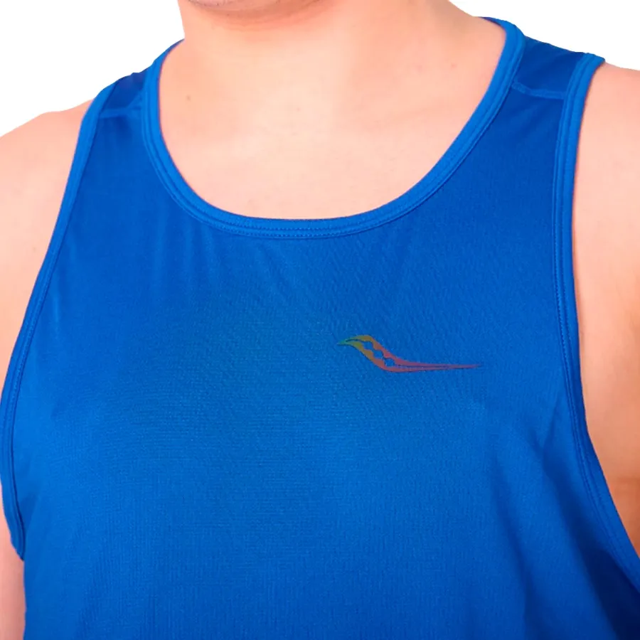 Imagen 3 de 5 de Musculosa Saucony Stopwatch-AZUL