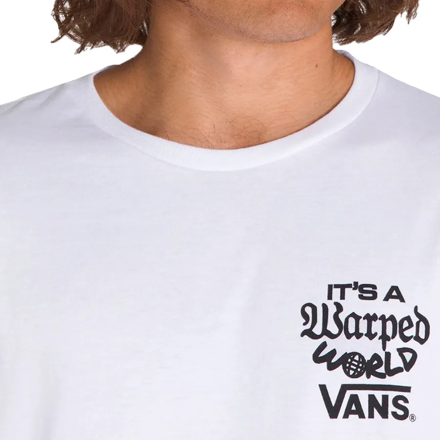 Imagen 3 de 4 de Remera Vans Warped World SS-BLANCO/NEGRO