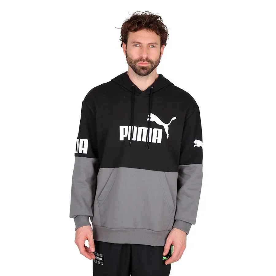 Imagen 0 de 5 de Buzo Puma Power Colorblock-GRIS/NEGRO