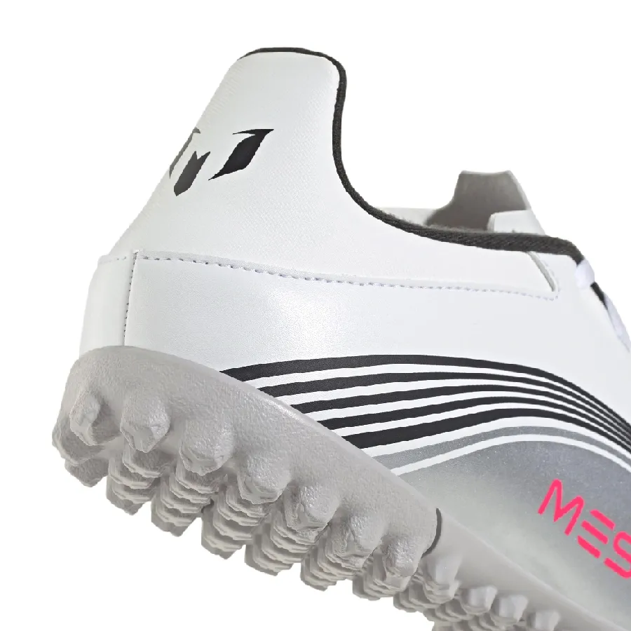 Imagen 5 de 6 de Botines adidas F50 Messi Club Pasto Sintético-BLANCO/PLATA/ROJO