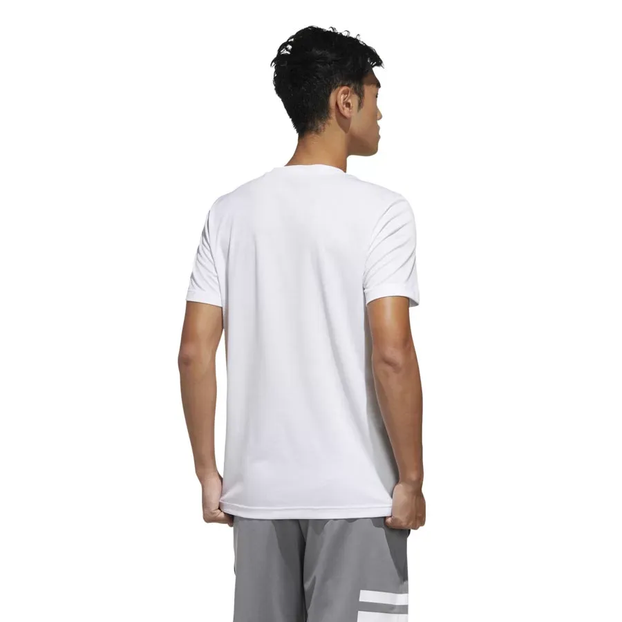 Imagen 1 de 5 de Remera adidas Designed 2 Move-BLANCO/NEGRO