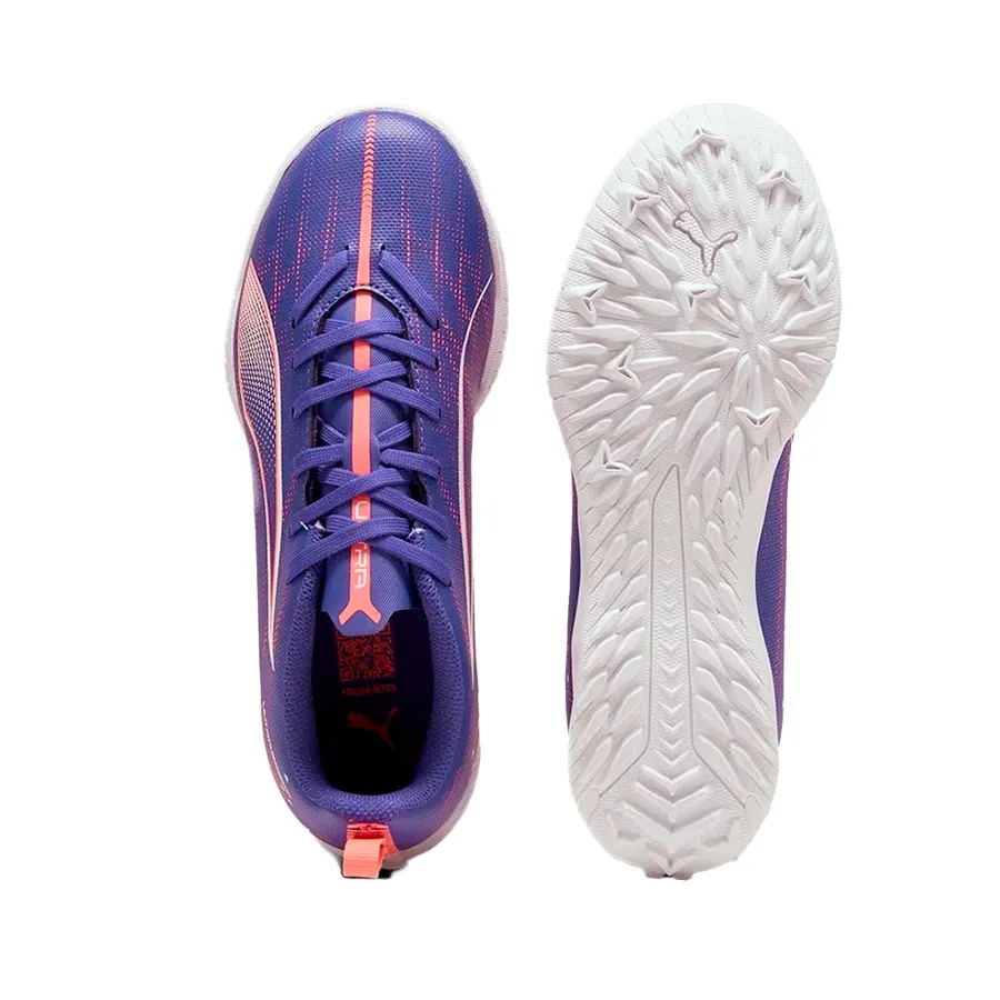 Imagen 3 de 5 de Botines Puma Ultra 5 Play Tt Jr-MARINO/CORAL FLUOR