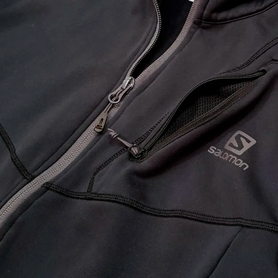 Imagen 3 de 5 de Campera Salomon Discovery Fz-NEGRO/GRIS