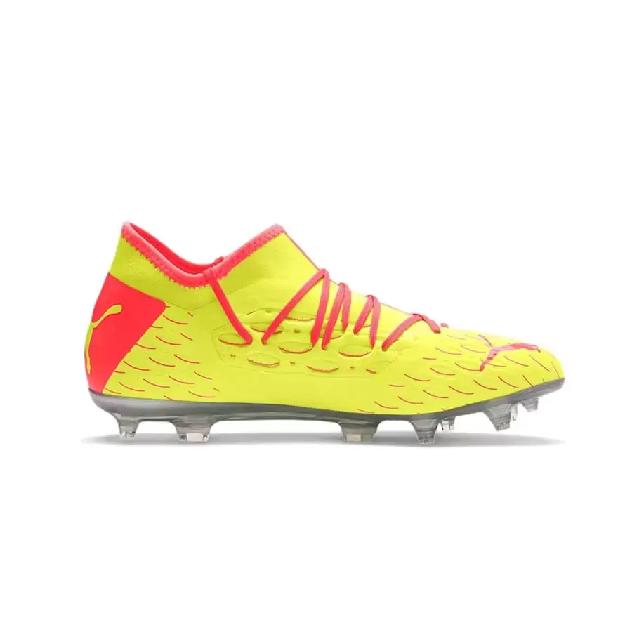 Imagen 1 de 4 de Botines Puma Future 5.3 Netfit Osg Fg/Ag Ab-AMARILLO/NARANJA/GRIS