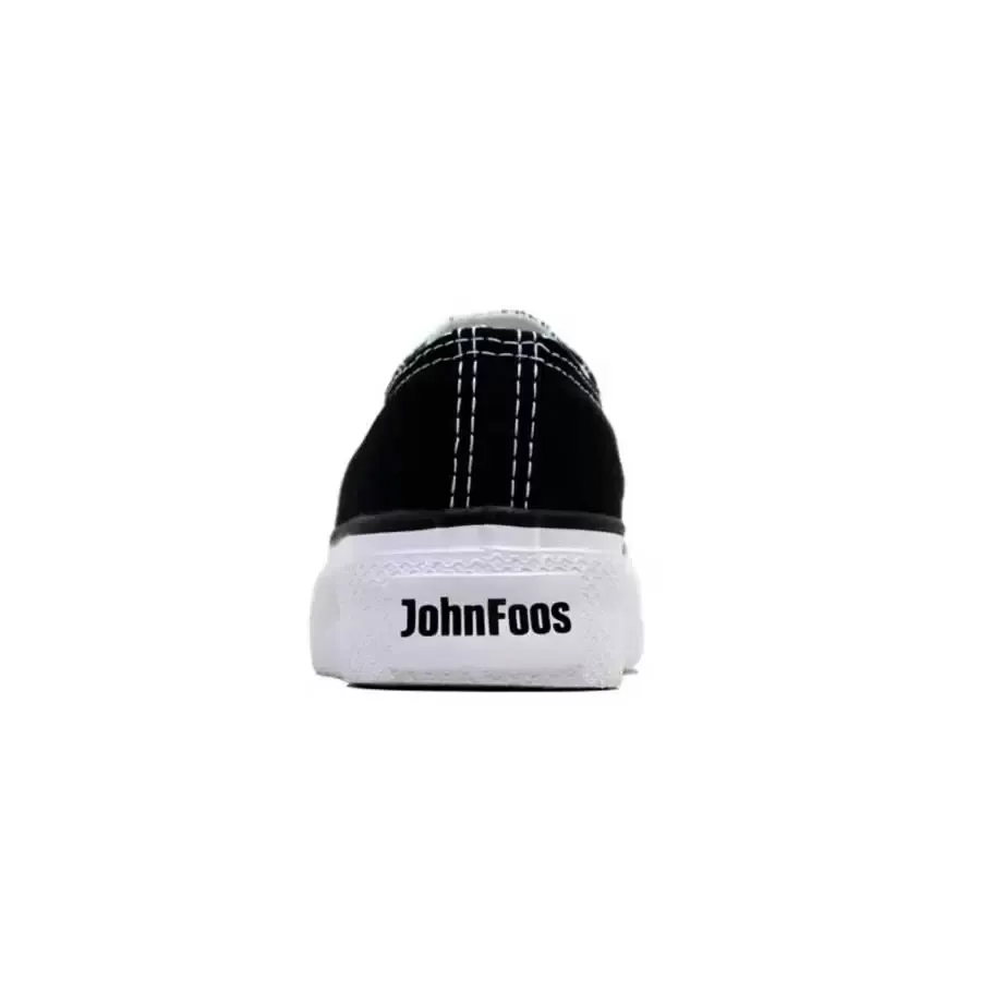 Imagen 2 de 3 de Zapatillas John Foos Plataforma Lona 7521555-NEGRO