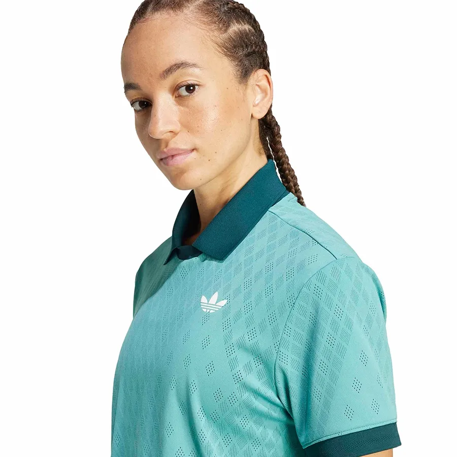 Imagen 2 de 4 de Remera adidas originals Tennis Pro Climacool-VERDE AGUA/VERDE