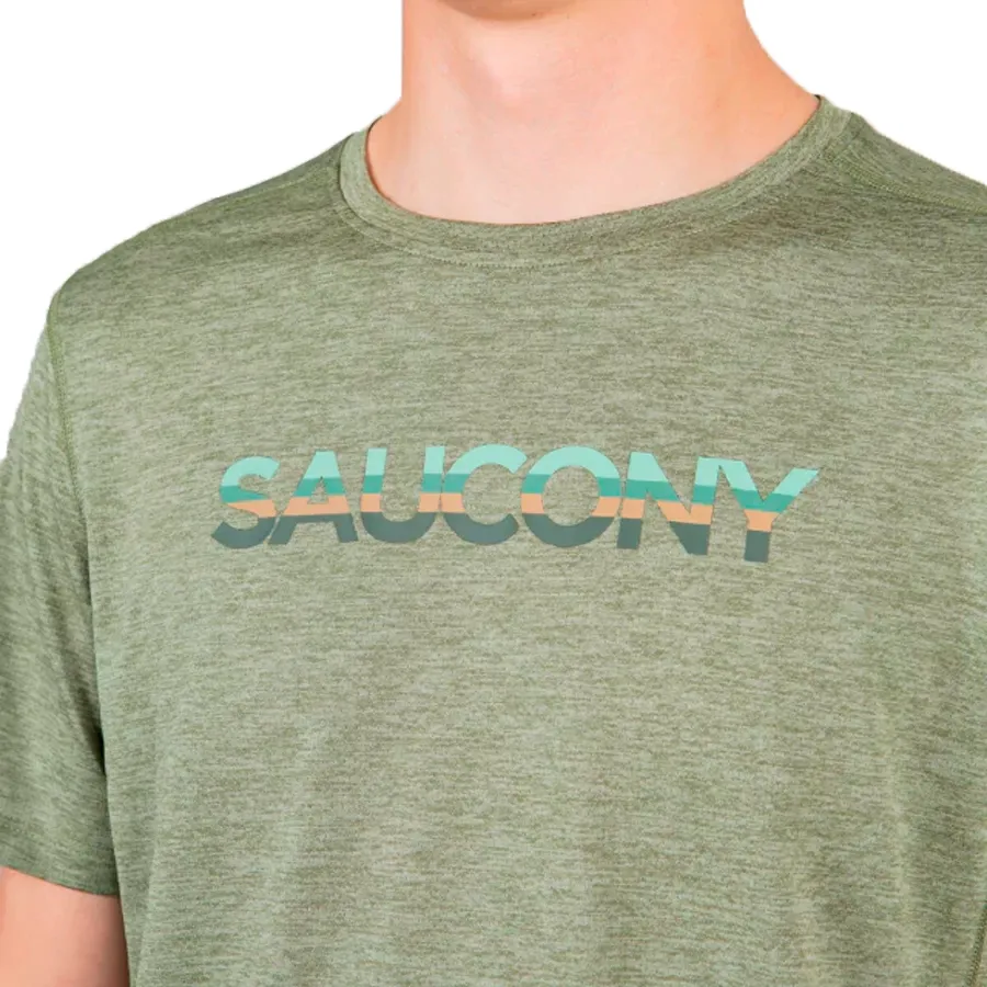 Imagen 1 de 5 de Remera Saucony Stopwatch Graphic Short Sleeve-VERDE