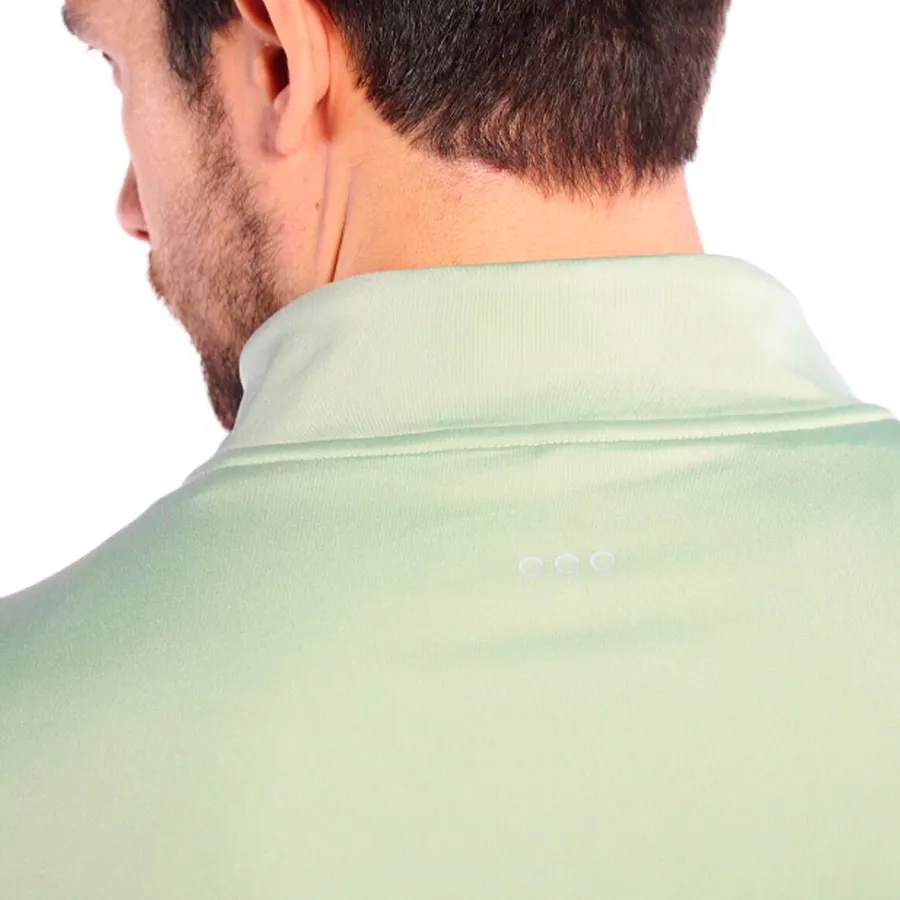 Imagen 4 de 5 de Campera Saucony Triumph Brushed 1/2 Zip-VERDE AGUA